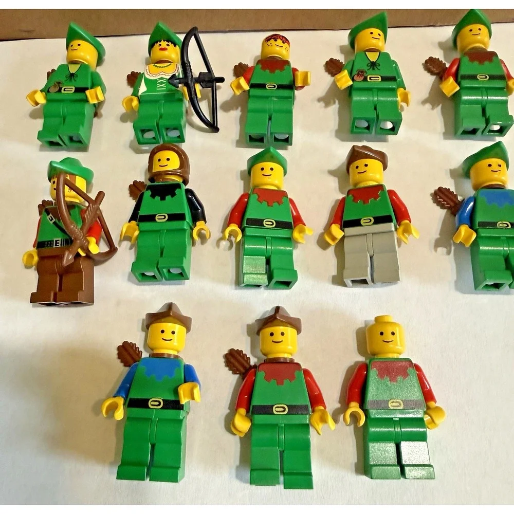 Lego 6071 Forestmen's‎ Crossing Forestwoman Minifigures Only Lot 1990
